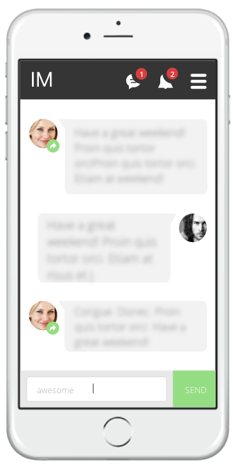 Message Mate enables text and IM conversations on mobile